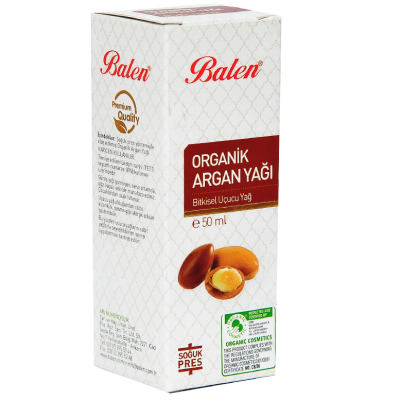 Balen Argan Yağı Organik Soğuk Pres 50 ML Cam Şişe