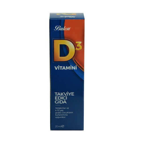 Balen D3 Vitamini Takviye Edici Gıda 20 ML