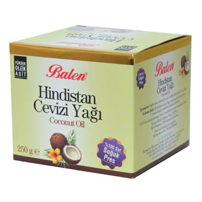 Balen Hindistan Cevizi Yağı Soğuk Pres 250 Gr Cam Şişe