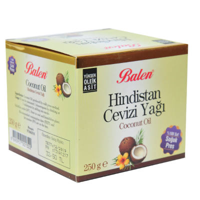 Balen Hindistan Cevizi Yağı Soğuk Pres 250 Gr Cam Şişe