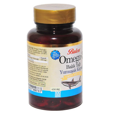 Balen Omega 3 Balık Yağı Yumuşak 100 Kapsül