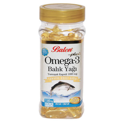 Balen Omega 3 Plus+ Balık Yağı Yumuşak 100 Kapsül