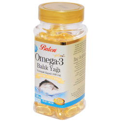 Omega 3 Plus+ Balık Yağı Yumuşak 100 Kapsül - Thumbnail