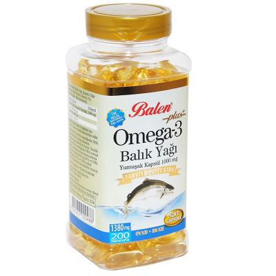 Balen Omega 3 Plus+ Balık Yağı Yumuşak 200 Kapsül
