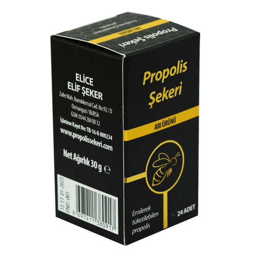 Elice Ballı Propolis Şekeri Arı Ürünü Drops 24 Adet 30 Gr
