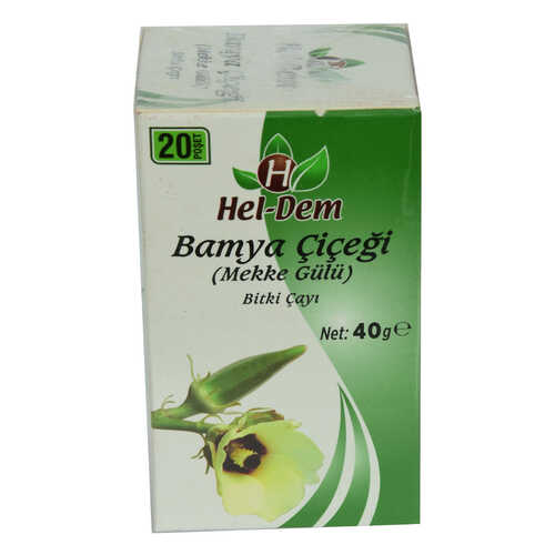 Hel-Dem Bamya Çiçeği Mekke Gülü Bitki Çayı 2 Gr x 20 Süzen Poşet 40 Gr