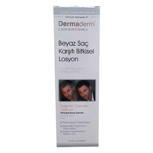 DermaDerm Beyaz Saç Karşıtı Bitkisel Losyon 200 ML