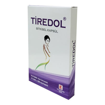 Tiredol Bitkisel Kapsül 10 X 500 Mg