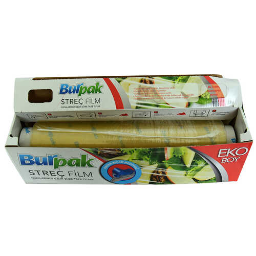 Burpak Streç Film 30 Cm Eko Boy Kayar Bıçak Hediyeli