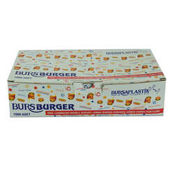 Bursa Plastik - Bursburger Pide Lahmacun Burger Kokoreç Döner Ekmek Hışır Poşeti 13X26 1000 Adet Görseli