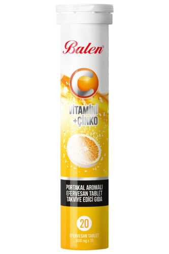 C Vitamini Çinko Portakal Aromalı Efervesan 3600 Mg X 20 Tablet - 2