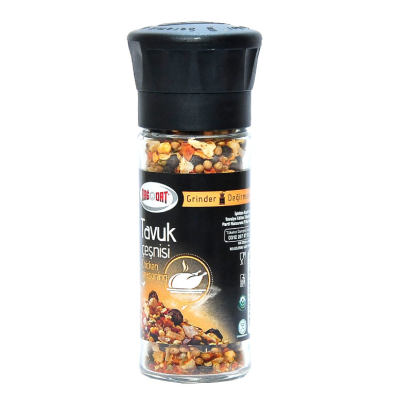 Bağdat Baharat Cam Değirmenli Tavuk Çeşnisi Karışık Baharat 50 Gr