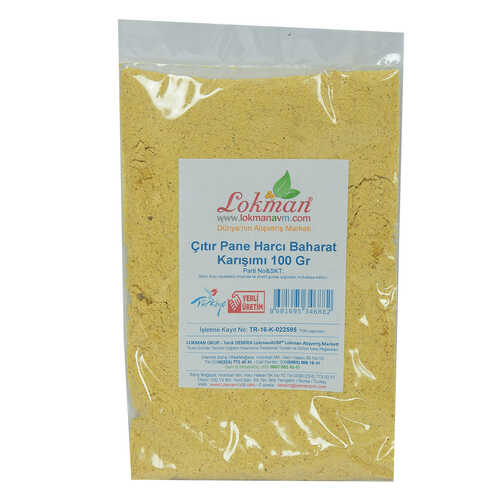 LokmanAVM Çıtır Pane Harcı Baharat Karışımı 100 Gr Paket