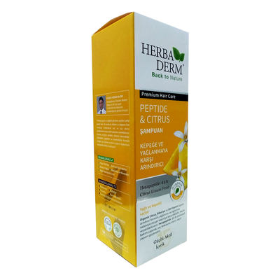 HerbaDerm Citrus Şampuanı Kepeğe ve Yağlanmaya Karşı Arındırıcı 330 ML