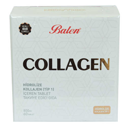 Balen Collagen Hidrolize Kollajen Tip1 İçeren Tablet 800 Mg X 60 Tablet