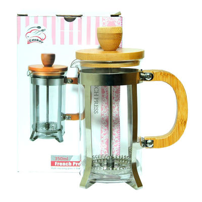 Cooker Bambu French Press Bitki Çayı Demliği 350ML