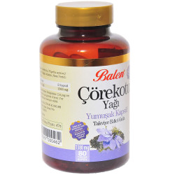 Balen - Çörek Otu Yağı 1380 Mg Yumuşak 80 Kapsül (1)