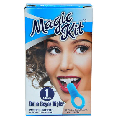 Magic Kit Diş Leke Silgisi 1 Aparatlı + 5 Yedek Süngerli Set 1 Paket