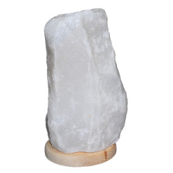 LokmanAVM - Doğal Himalaya Kaya Tuzu Lambası Kablolu Ampullü Beyaz 6-8 Kg (1)