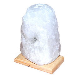 Doğal Kristal Kaya Tuzu Lambası Çankırı Kablolu Ampullü Beyaz 2-3 Kg - Thumbnail
