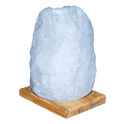 LokmanAVM Doğal Kristal Kaya Tuzu Lambası Çankırı Kablolu Ampullü Beyaz 3-4 Kg