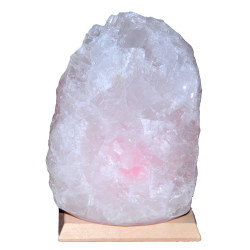 Doğal Kristal Kaya Tuzu Lambası Çankırı Kablolu Ampullü Beyaz 4-5 Kg - Thumbnail
