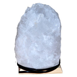 Doğal Kristal Kaya Tuzu Lambası Çankırı Kablolu Ampullü Beyaz 4-5 Kg - Thumbnail