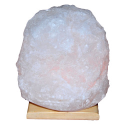 Doğal Kristal Kaya Tuzu Lambası Çankırı Kablolu Ampullü Beyaz 5-6 Kg - Thumbnail