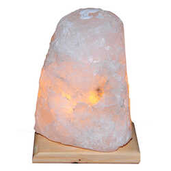 Doğal Kristal Kaya Tuzu Lambası Çankırı Kablolu Ampullü Beyaz 6-7 Kg - Thumbnail