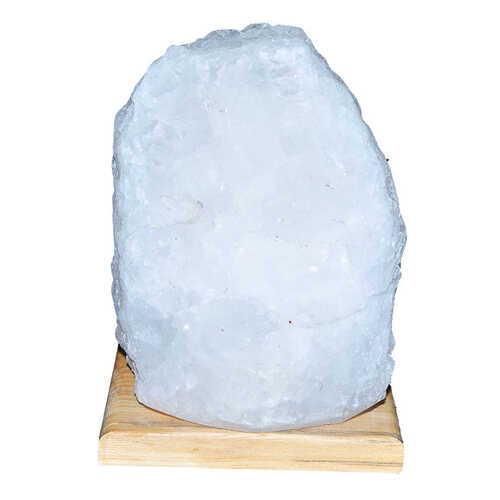LokmanAVM Doğal Kristal Kaya Tuzu Lambası Çankırı Kablolu Ampullü Beyaz 7-8 Kg