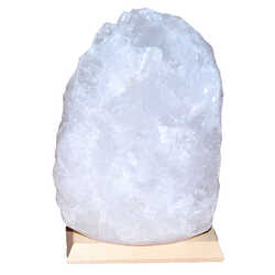 LokmanAVM - Doğal Kristal Kaya Tuzu Lambası Çankırı Kablolu Ampullü Beyaz 8-9 Kg Görseli