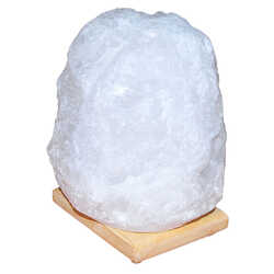 LokmanAVM - Doğal Kristal Kaya Tuzu Lambası Çankırı Kablolu Ampullü Beyaz 9-10 Kg Görseli