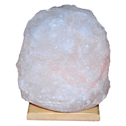 LokmanAVM Doğal Kristal Kaya Tuzu Lambası Çankırı Kablolu Ampullü Beyaz 9-10 Kg