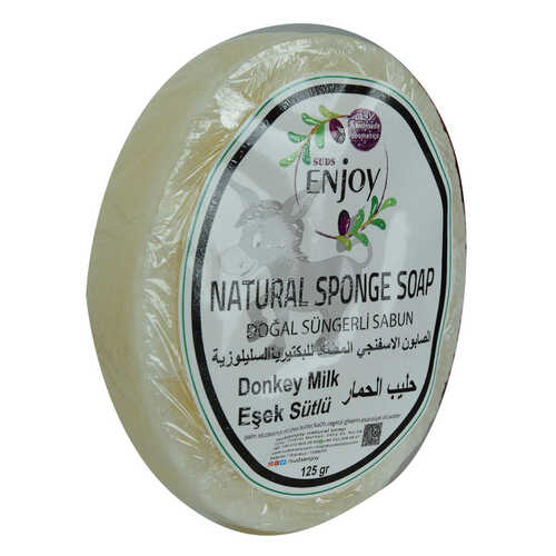 Enjoy Doğal Süngerli Eşek Sütü Sabunu 125 Gr