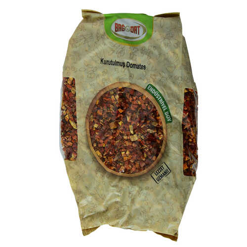 Bağdat Baharat Domates Kurusu Küp Kesim 1000 Gr Paket