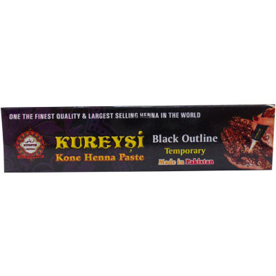 Kureyşi Dövme Tüp Kınası Siyah 30Gr