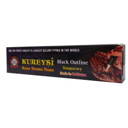 Kureyşi - Dövme Tüp Kınası Siyah 30Gr (1)