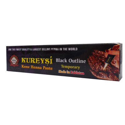 Kureyşi Dövme Tüp Kınası Siyah 30Gr