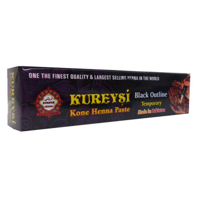 Kureyşi Dövme Tüp Kınası Siyah 30Gr