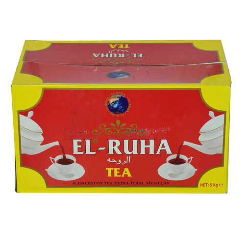 El-Ruha Seylan Çayı Yüzde 100 Extra İthal Siyah Çay 5000 Gr