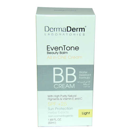 DermaDerm EvenTone BB Krem Açık Ton Vitaminli Spf+25 Güneş Koruma Bitki Özlü 50 ML