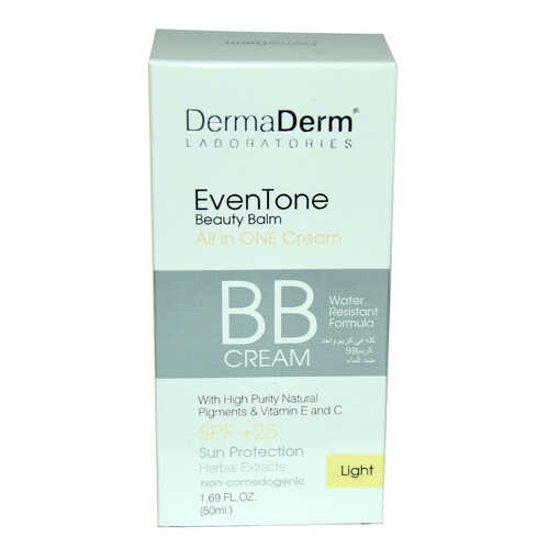 DermaDerm EvenTone BB Krem Açık Ton Vitaminli Spf+25 Güneş Koruma Bitki Özlü 50 ML