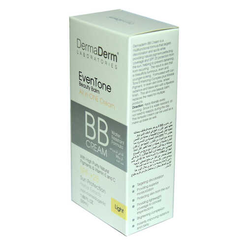 DermaDerm EvenTone BB Krem Açık Ton Vitaminli Spf+25 Güneş Koruma Bitki Özlü 50 ML