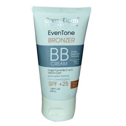 DermaDerm EvenTone BB Krem Koyu Ton Spf+25 Güneş Koruma Bitki Özlü 50 ML