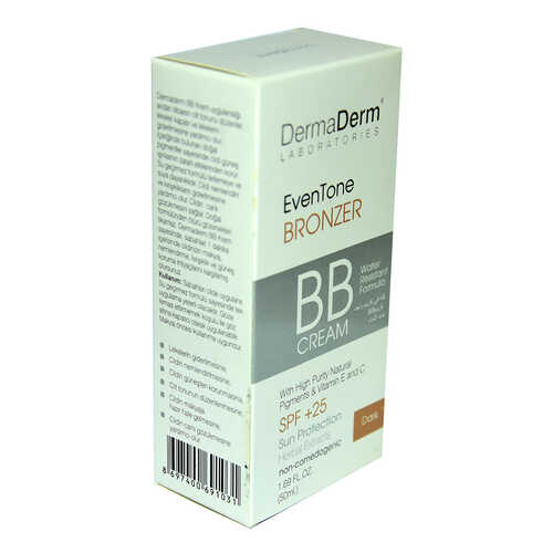 DermaDerm EvenTone BB Krem Koyu Ton Spf+25 Güneş Koruma Bitki Özlü 50 ML