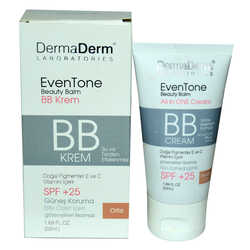 DermaDerm - EvenTone BB Krem Orta Ton Vitaminli Spf+25 Güneş Koruma Bitki Özlü 50 ML Görseli