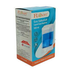 FloSoft - Sıvı Sabunluk ve Şampuan Makinası Şeffaf Renk 500 ML Hacimli Görseli