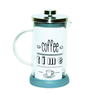 Yitian French Press Bitki Çayı Cam Demliği Gri 600 ML