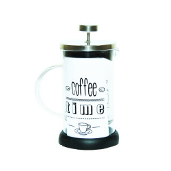 Yitian - French Press Bitki Çayı Cam Demliği Siyah 600 ML Görseli