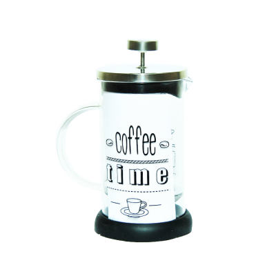 Yitian French Press Bitki Çayı Cam Demliği Siyah 600 ML